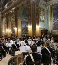 Koncert Puhačkog orkestra Papinske žandarmerije u Hrvatskoj crkvi sv. Jeronima u Rimu
